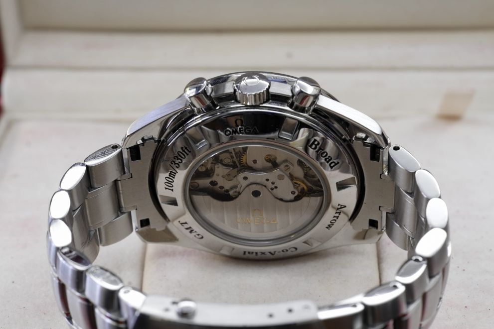 Omega Speedmaster Broad Arrow Gmt Co-Axial Full set b/p