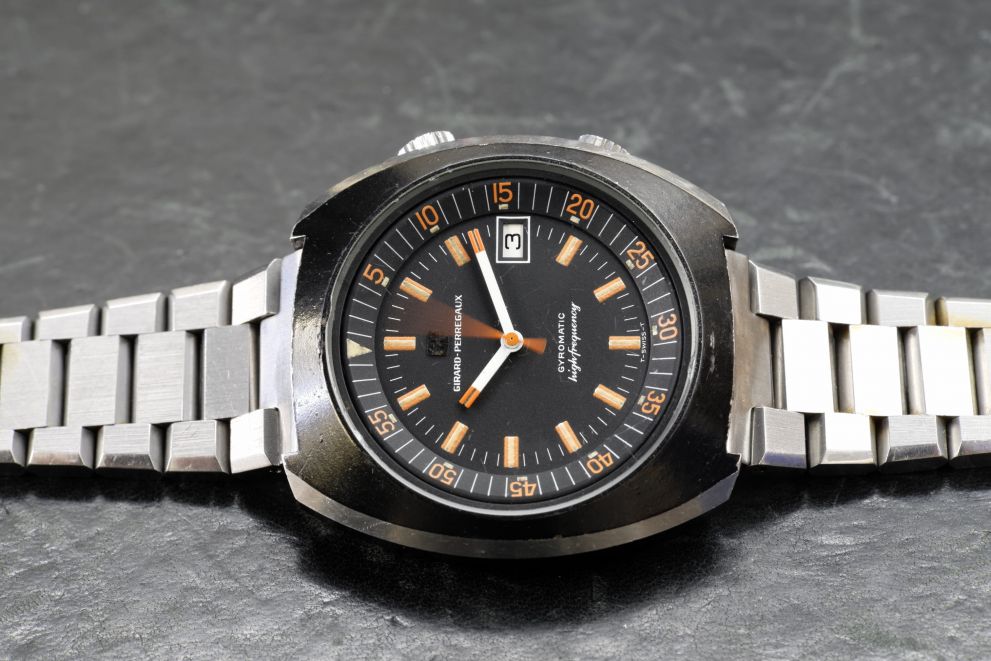 Girard-Perregaux Gyromatic "High frequency" Super compressor case