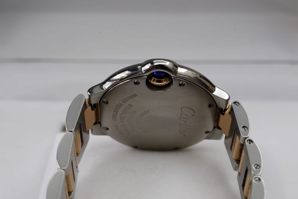 Cartier Ballon Bleu Ref. 2389 Diamonds dial Steel & Rose Gold