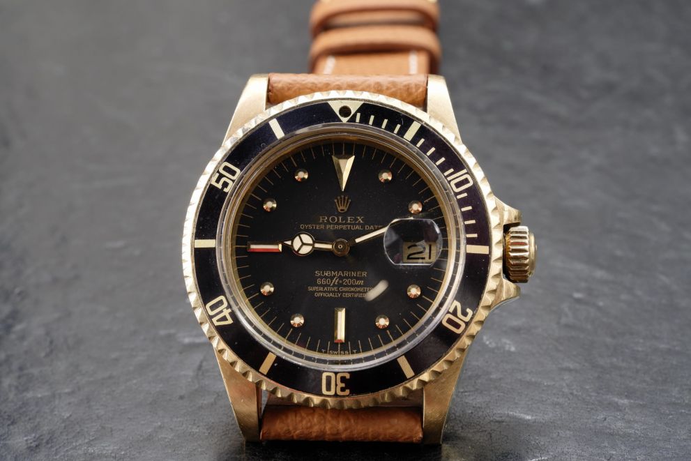 Rolex Submariner Date Yellow gold top condition 1977 mk3 bezel