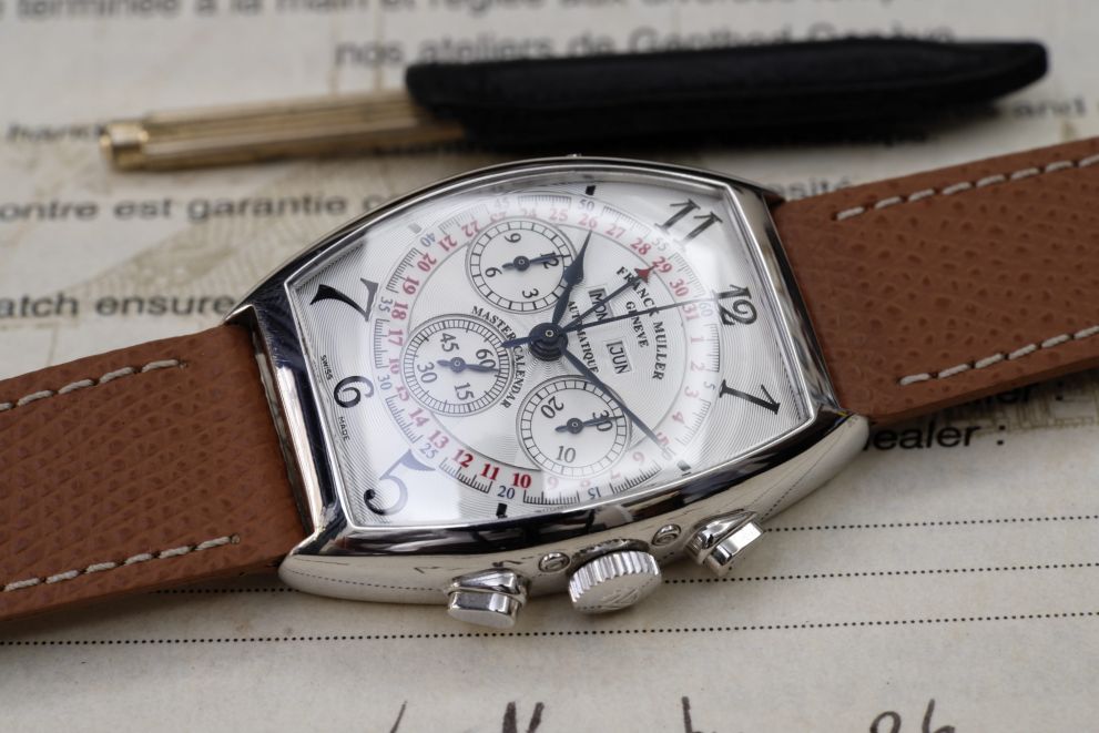 Franck Muller Master Calendar Perpetual Magnum Chrono White Gold Full set