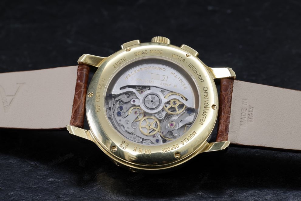 Zenith El Primero Chronomaster Moon Phases Calendar Yellow Gold
