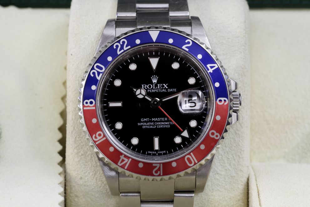 Rolex Gmt-Master II 16710BLRO Italy 2008 Pepsi 3186 Card Full set