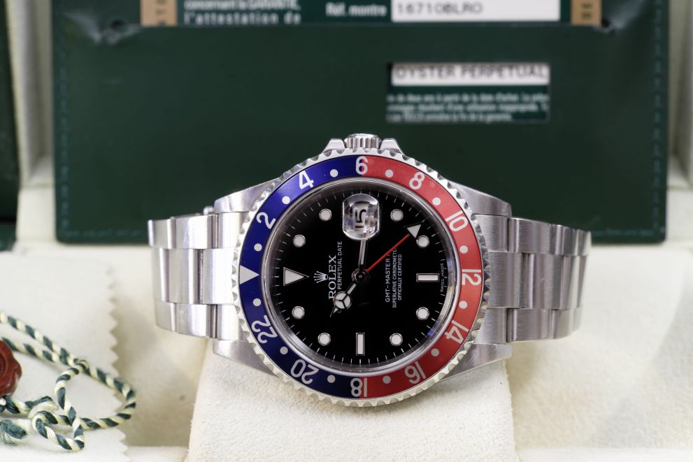 Rolex Gmt-Master II 16710BLRO Italy 2008 Pepsi 3186 Card Full set