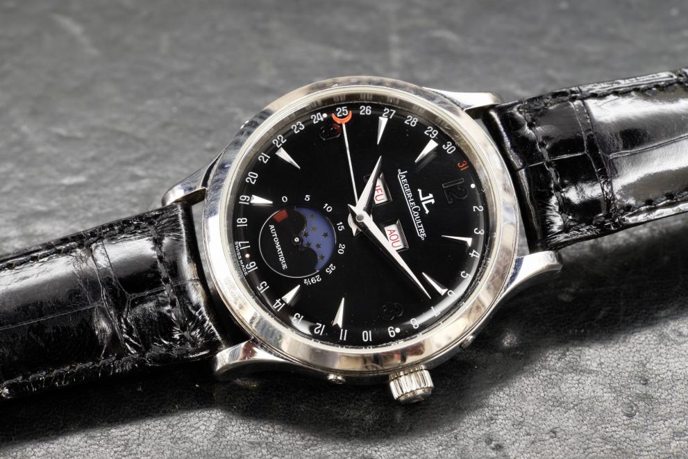 Jaeger-LeCoultre Calendar Moon Phases Black Glossy dial