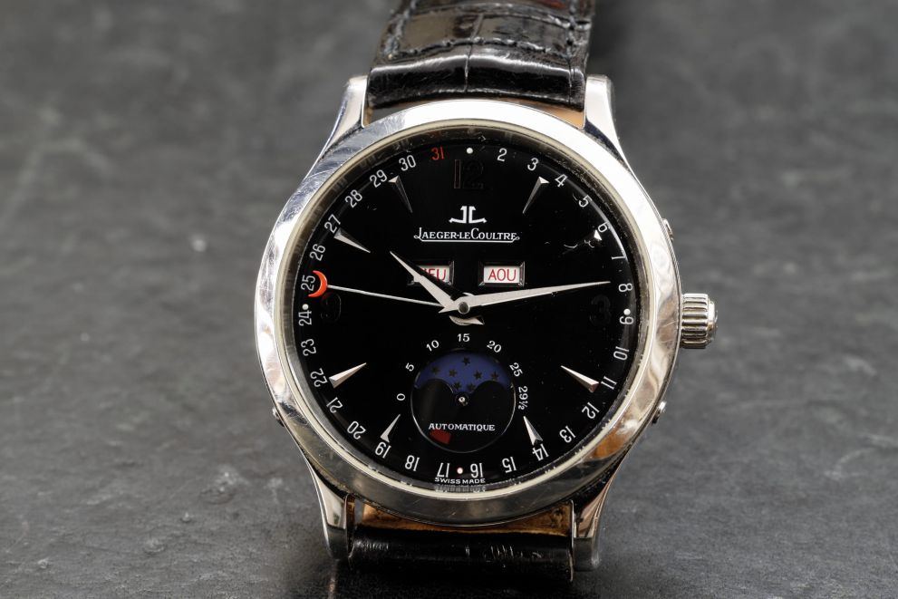 Jaeger-LeCoultre Calendar Moon Phases Black Glossy dial