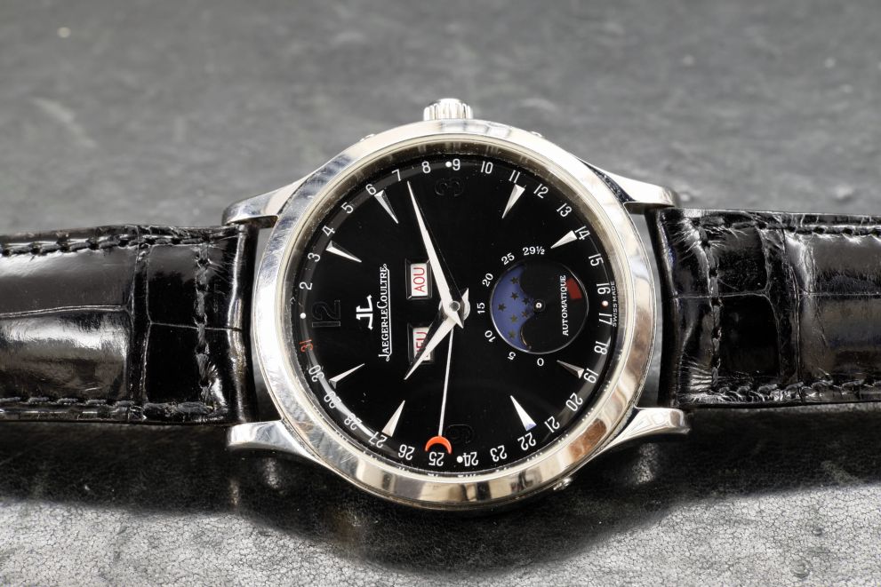 Jaeger-LeCoultre Calendar Moon Phases Black Glossy dial