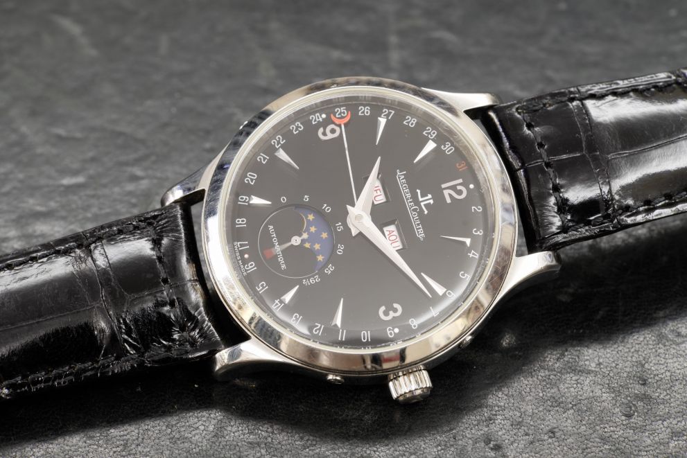 Jaeger-LeCoultre Calendar Moon Phases Black Glossy dial