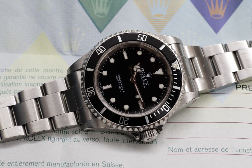 Rolex Submariner NO date Ref. 14060M F serie with papers & TAG
