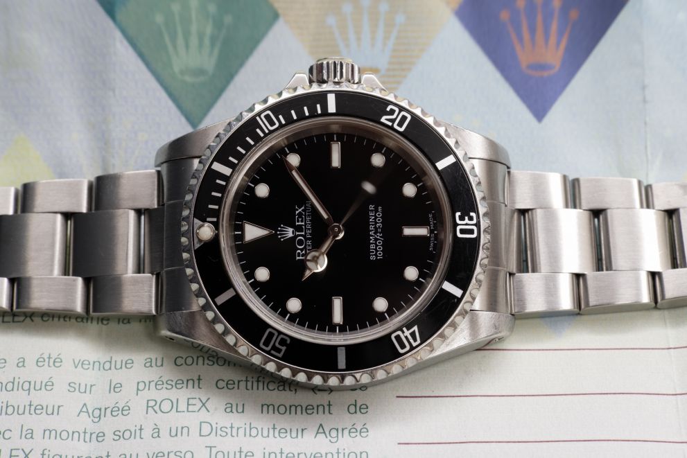 Rolex Submariner NO date Ref. 14060M F serie with papers & TAG