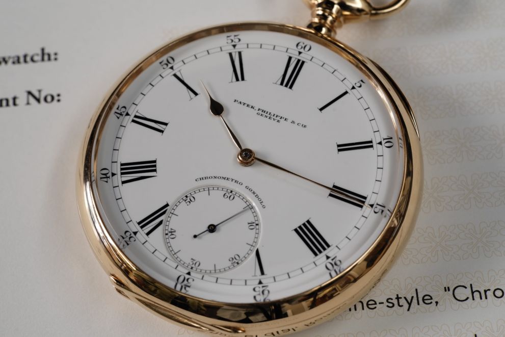 Patek Philippe Gondolo pocket Pink gold 56mm like new with extract - oro rosa