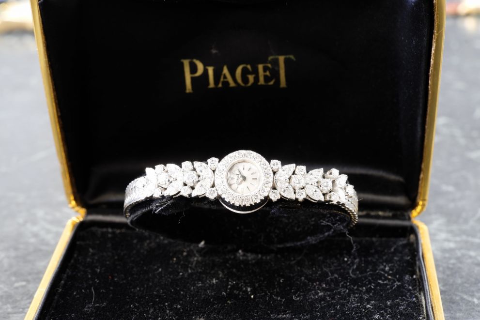 Piaget Lady white gold 18kt diamonds vintage