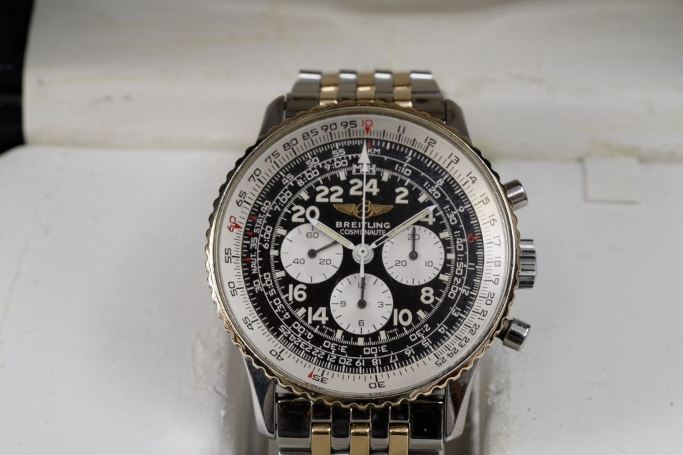 Breitling Navitimer Cosmonaute Steel & Gold Full set