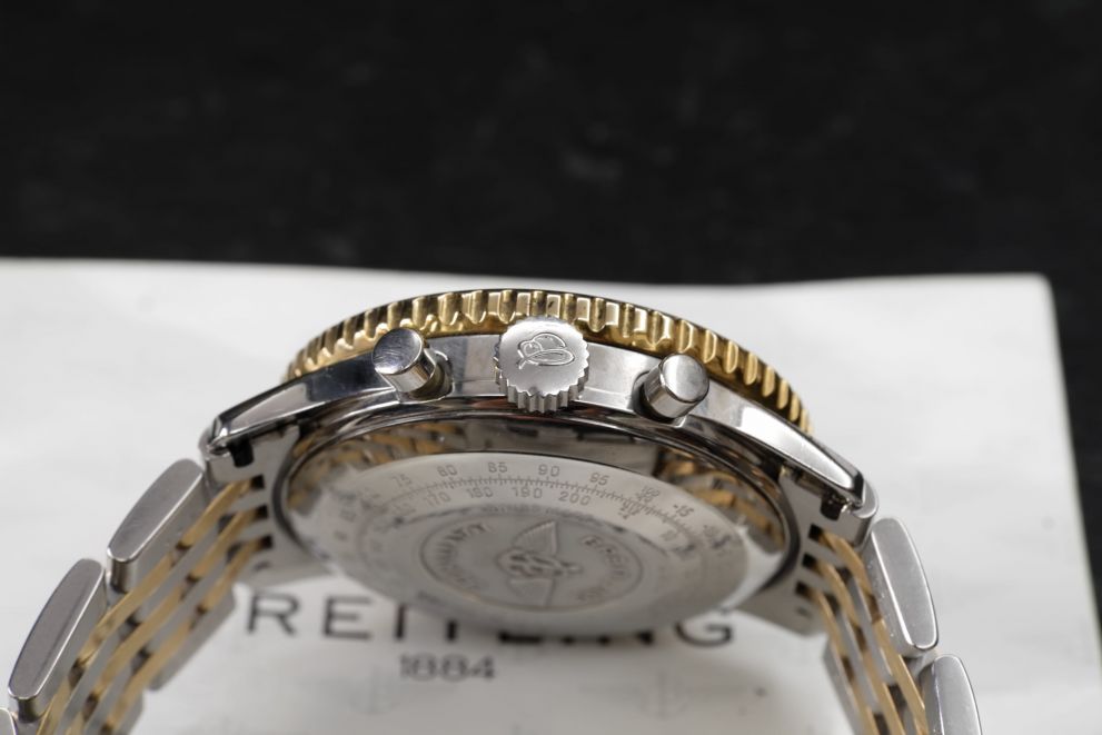 Breitling Navitimer Cosmonaute Steel & Gold Full set