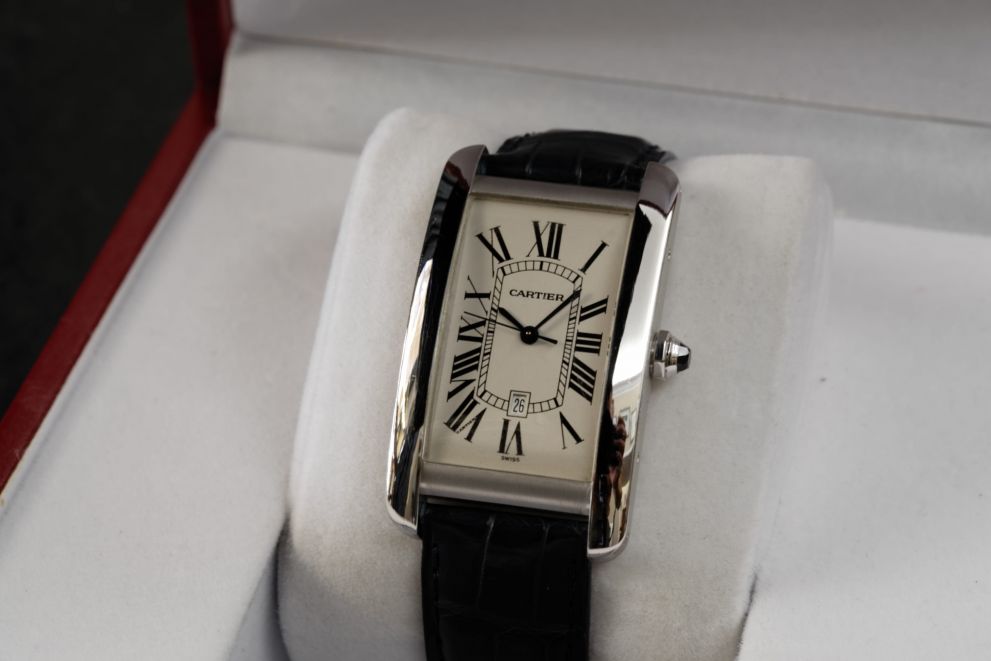 Cartier Tank Americaine Ref. 1741 White Gold 18kt