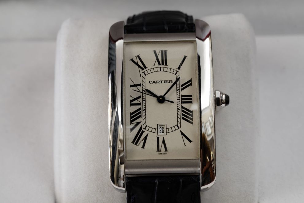 Cartier Tank Americaine Ref. 1741 White Gold 18kt