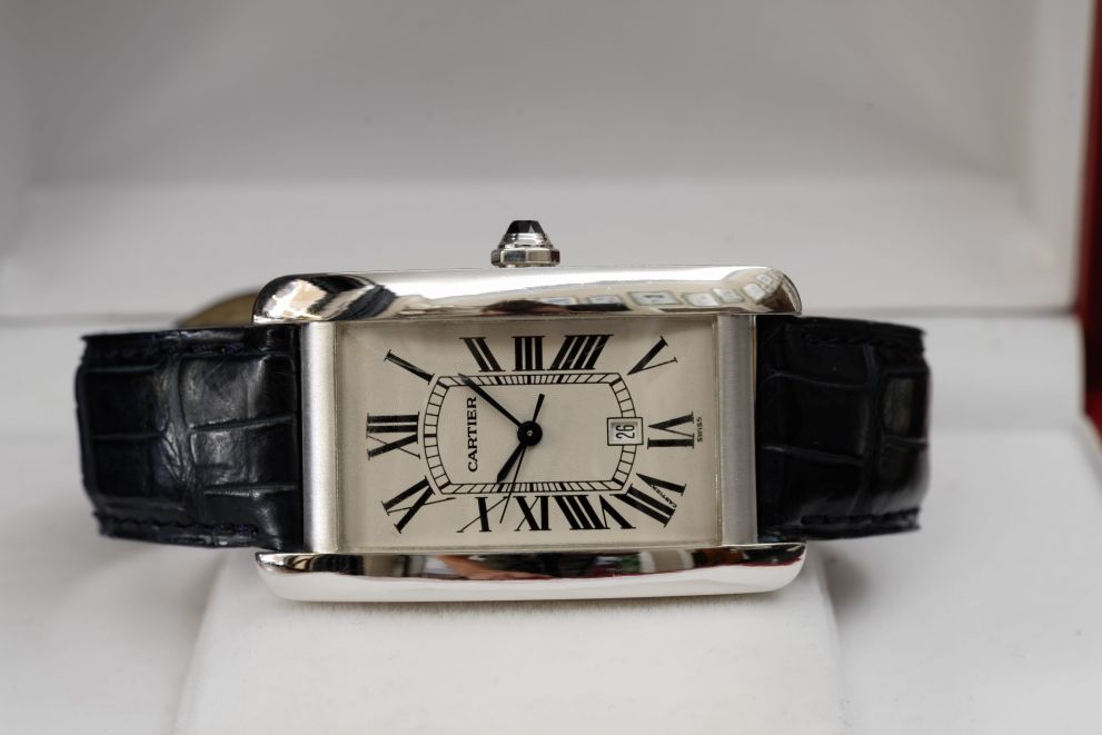 Cartier Tank Americaine Ref. 1741 White Gold 18kt