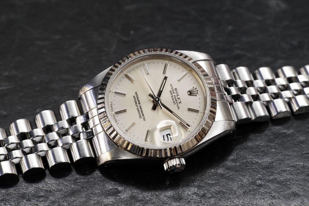 Rolex Datejust 31 Ref. 68274 Medium White Gold bezel
