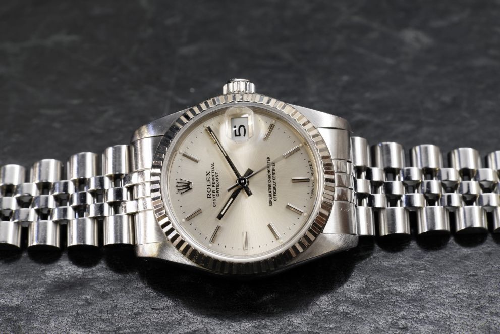 Rolex Datejust 31 Ref. 68274 Medium White Gold bezel