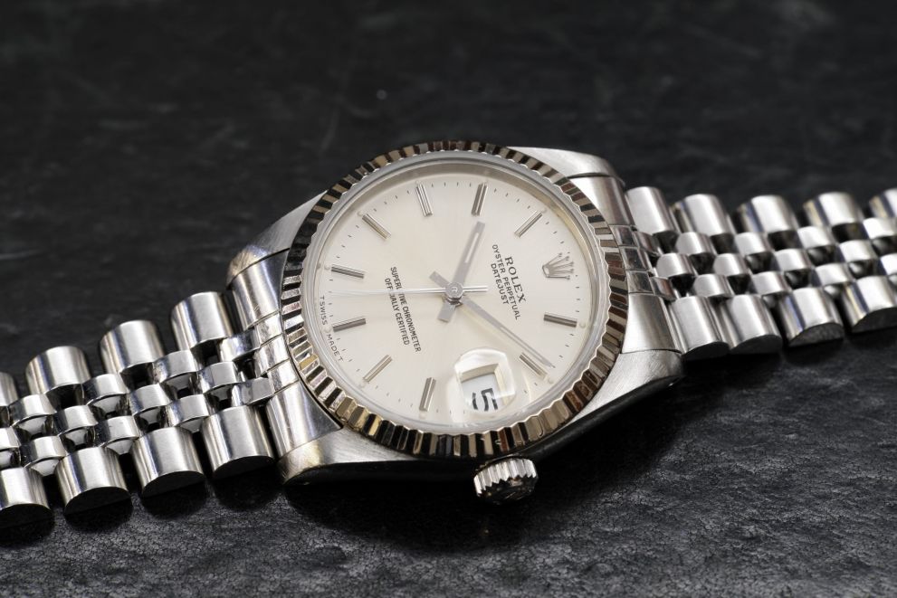 Rolex Datejust 31 Ref. 68274 Medium White Gold bezel
