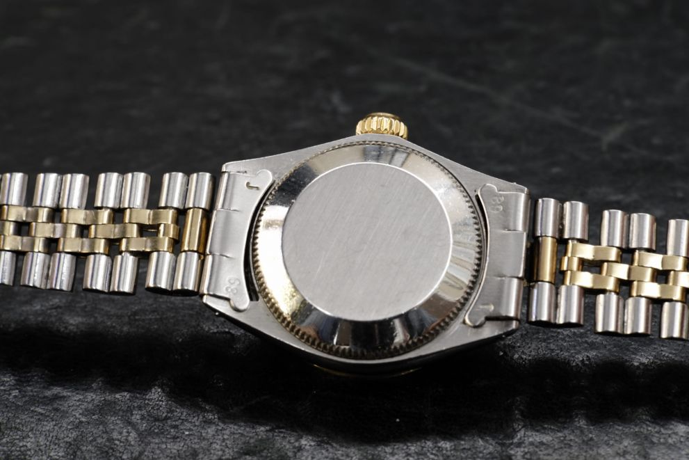 Rolex Oyster Perpetual Date 26mm Ref. 6516 Steel & Gold Champagne dial