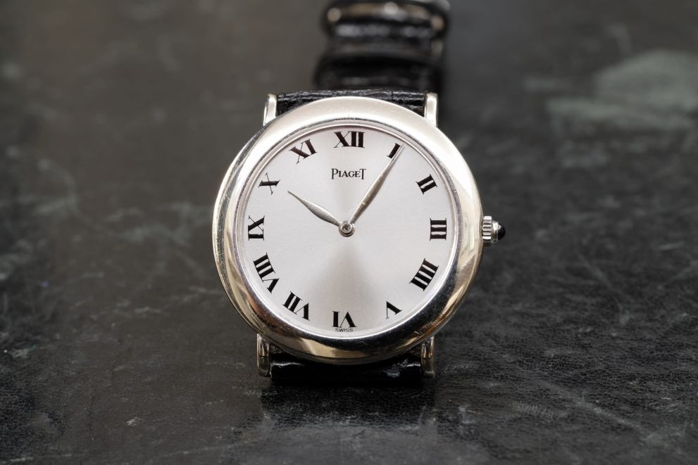 Piaget Classique Ref. 9048 White gold 18kt Acier soleil dial
