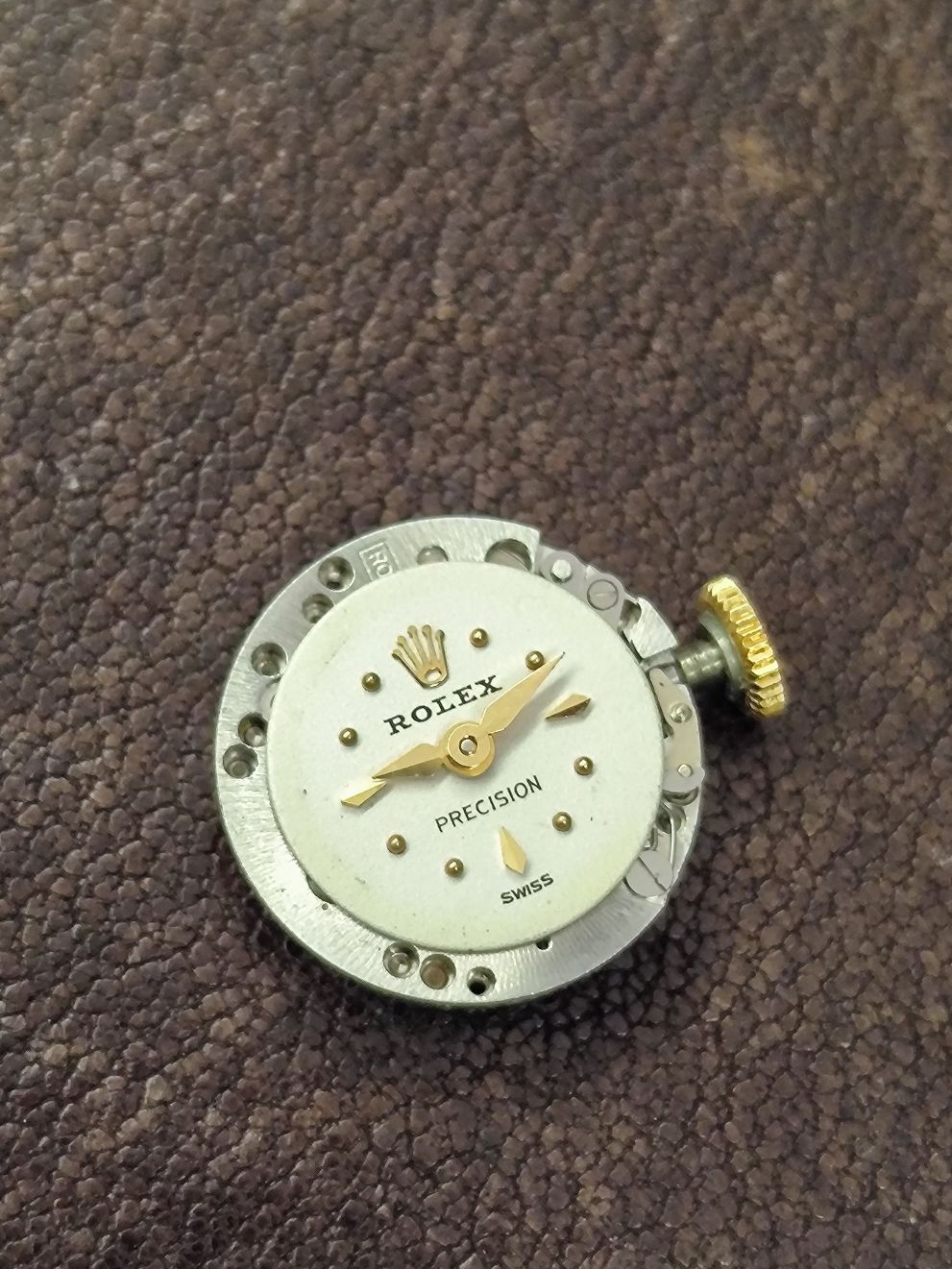 Rolex Precision Lady Orchid Diamonds basculante Super Rare Yellow Gold