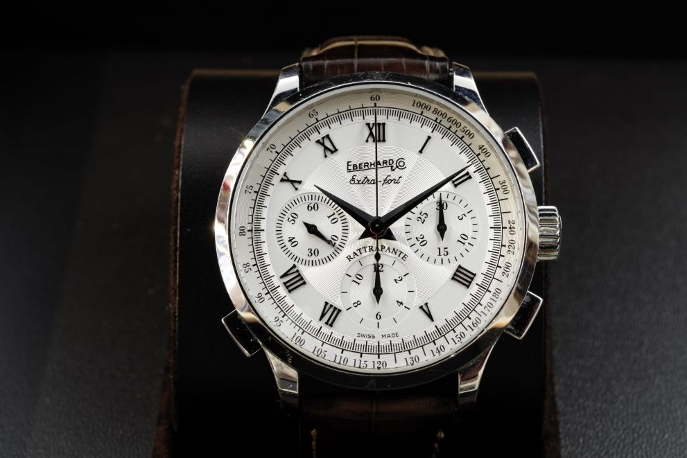 Eberhard & Co. Extra-fort Rattrapante chronograph limited edition full set b/p