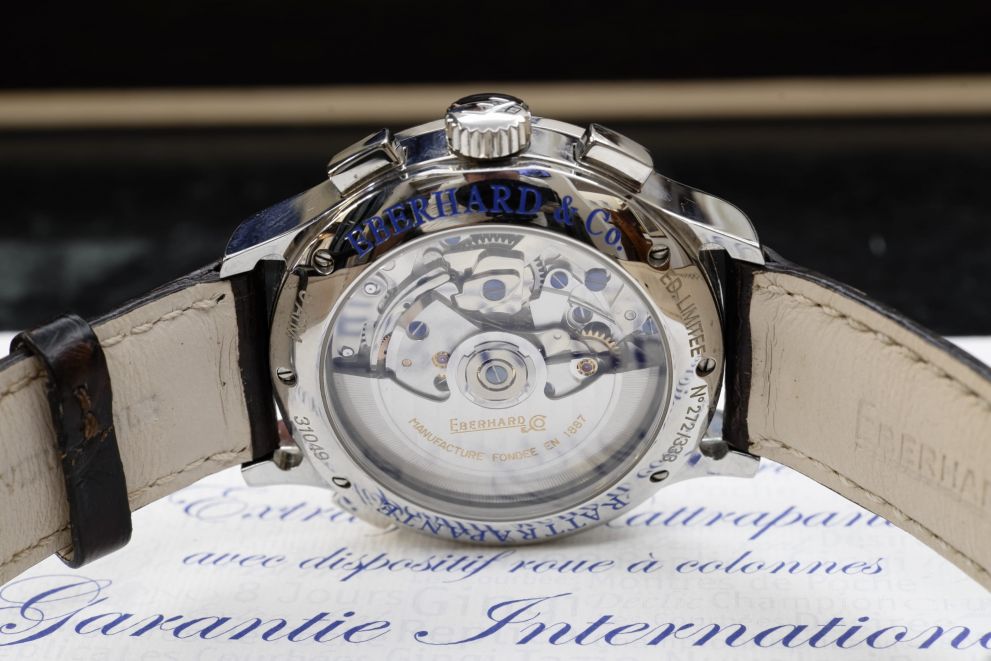 Eberhard & Co. Extra-fort Rattrapante chronograph limited edition full set b/p