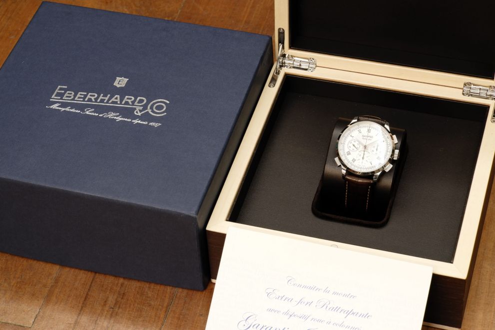 Eberhard & Co. Extra-fort Rattrapante chronograph limited edition full set b/p