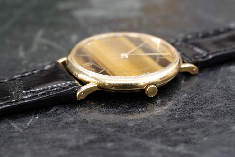 Piaget Altipiano Classic tiger eye stone dial - yellow gold - rare