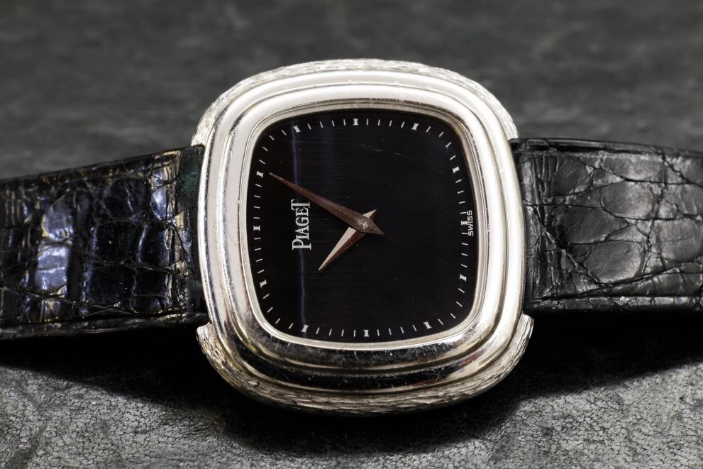 Piaget Emperador Andy Warhol Hawk eye stone dial - white gold - super rare