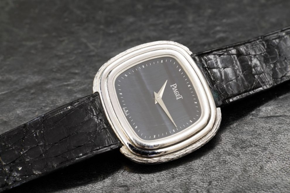Piaget Emperador Andy Warhol Hawk eye stone dial - white gold - super rare