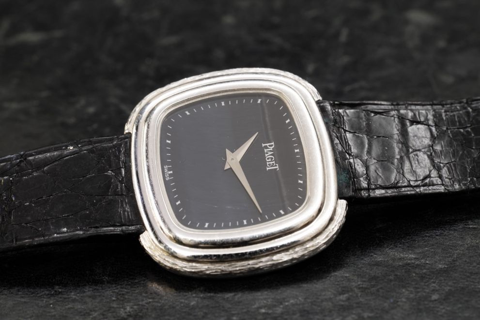 Piaget Emperador Andy Warhol Hawk eye stone dial - white gold - super rare