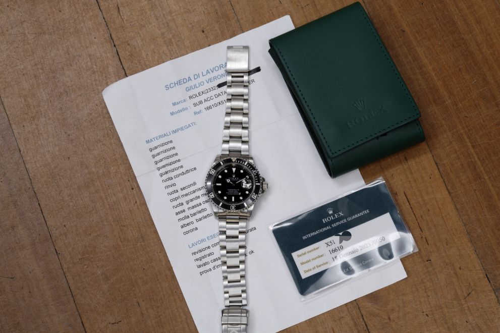 Rolex Submariner date Ref. 16610 Tritium dial X serie - Rolex Service