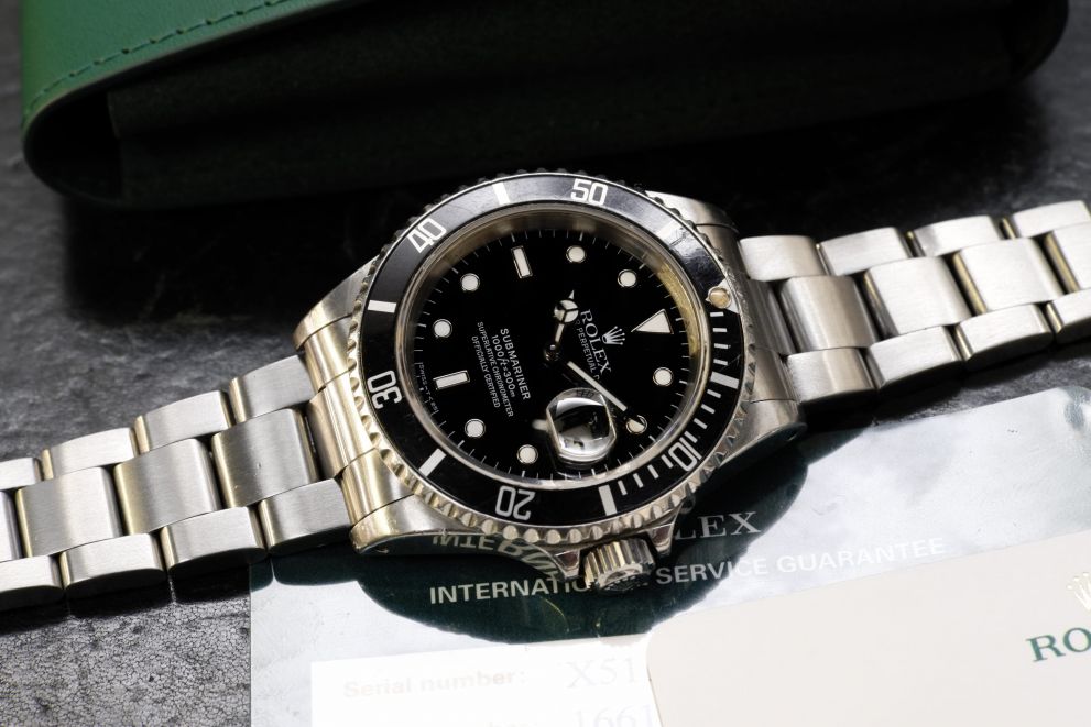 Rolex Submariner date Ref. 16610 Tritium dial X serie - Rolex Service
