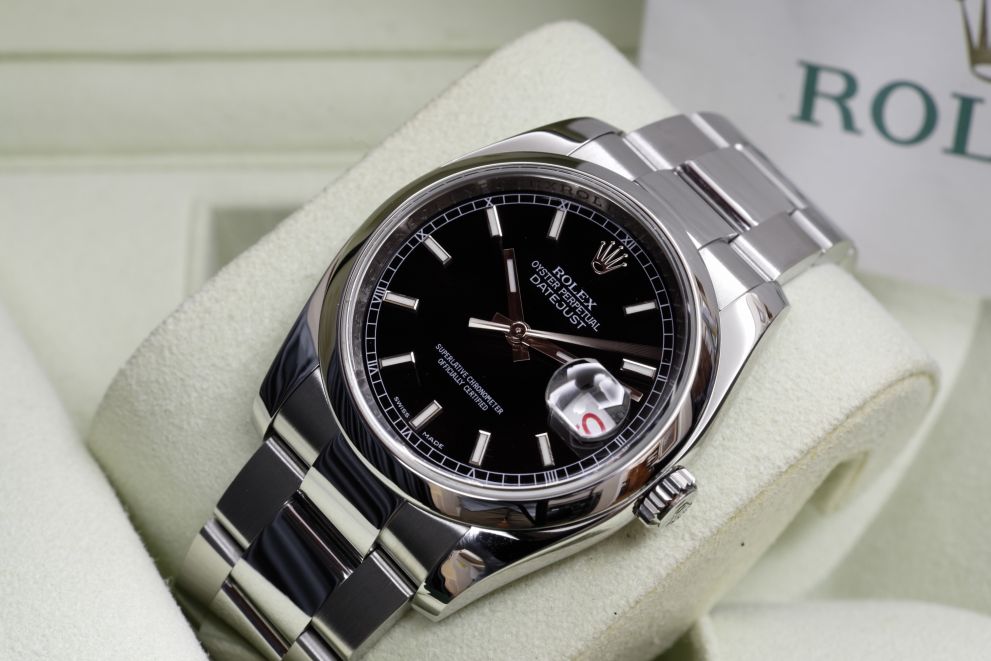 Rolex Datejust Ref. 116200 Black dial Roulette b/p