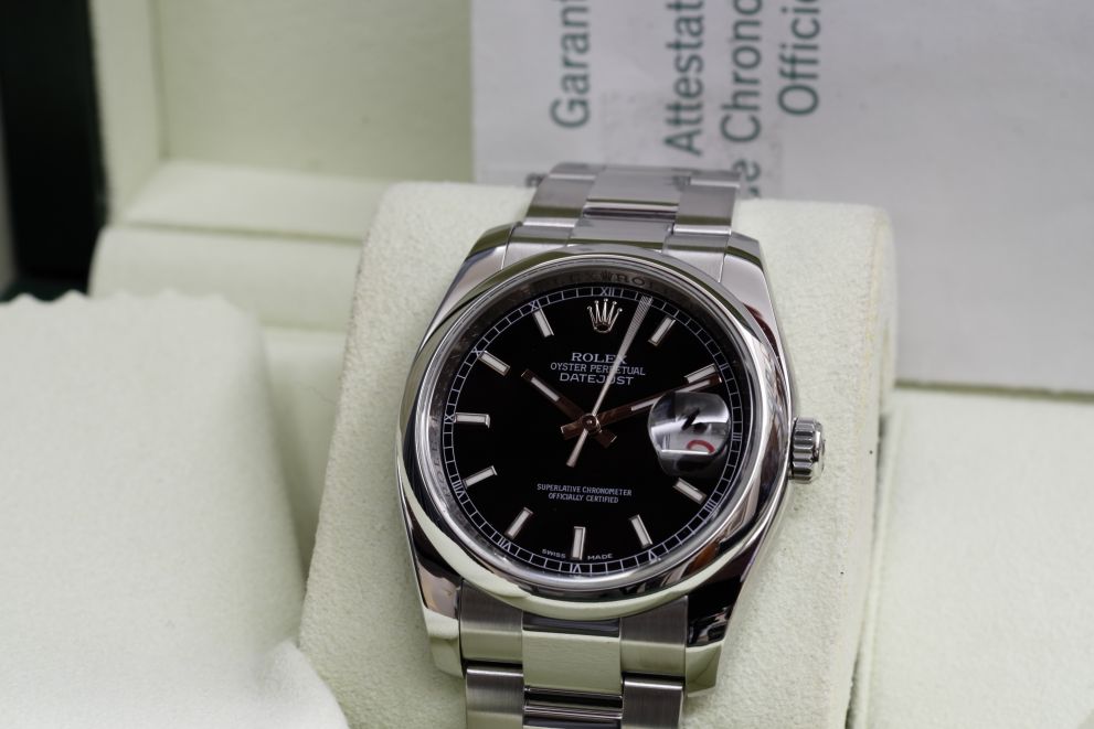 Rolex Datejust Ref. 116200 Black dial Roulette b/p