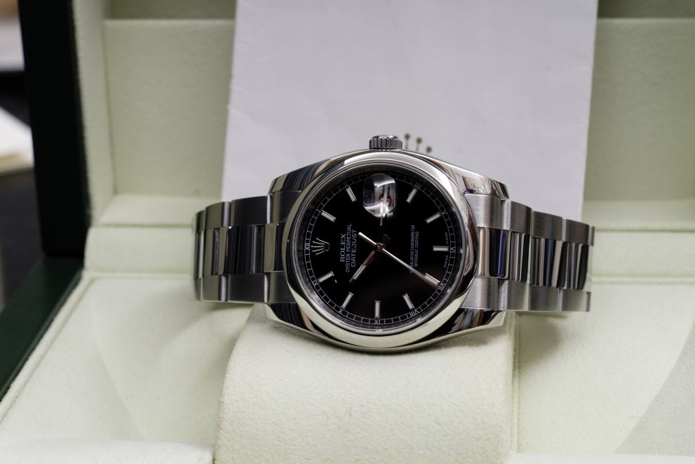 Rolex Datejust Ref. 116200 Black dial Roulette b/p
