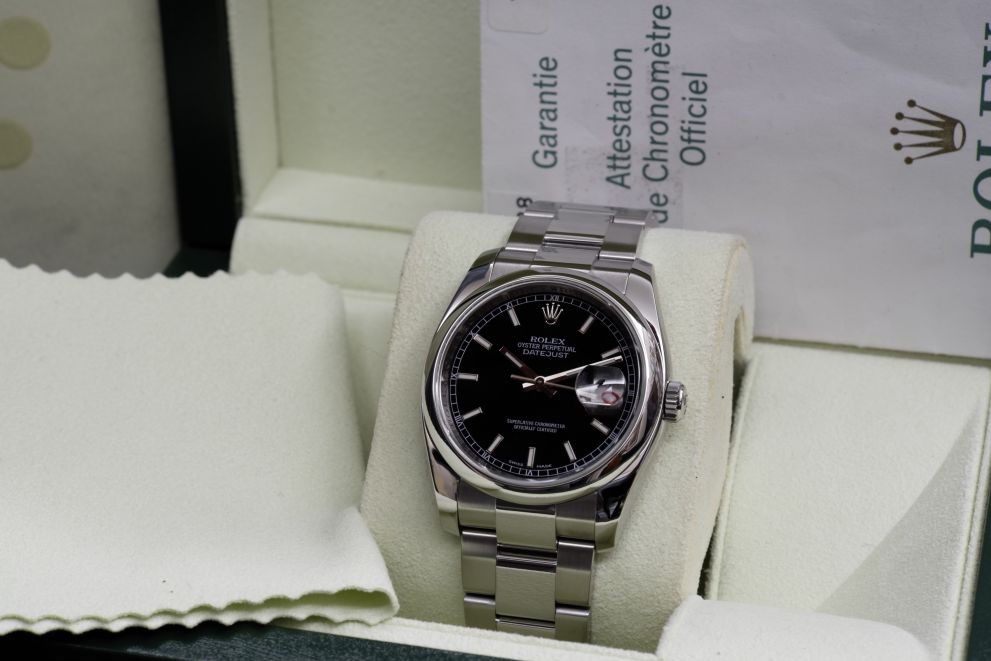 Rolex Datejust Ref. 116200 Black dial Roulette b/p