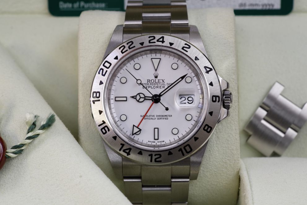 Rolex Explorer II Polar Cal. 3186 RRR card Full set b/p - Like mint
