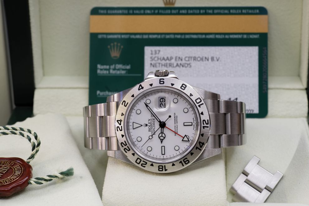 Rolex Explorer II Polar Cal. 3186 RRR card Full set b/p - Like mint
